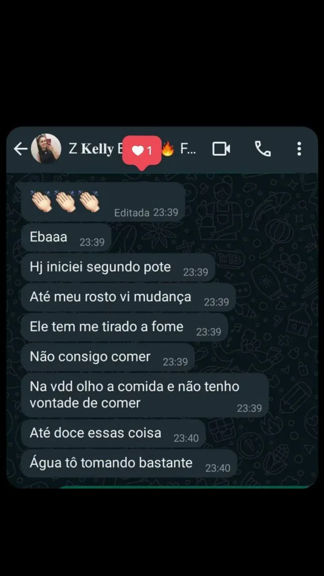 Print de conversa de cliente sobre o Mounjax